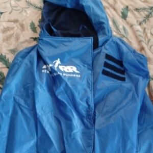 New York City Marathon Blue Raincoat